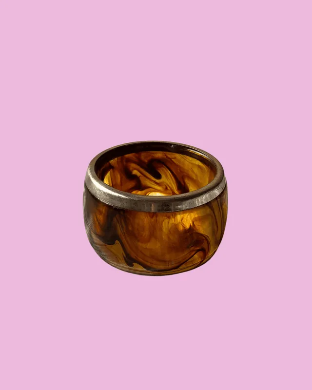 Amber Resin Bangle — photo 1