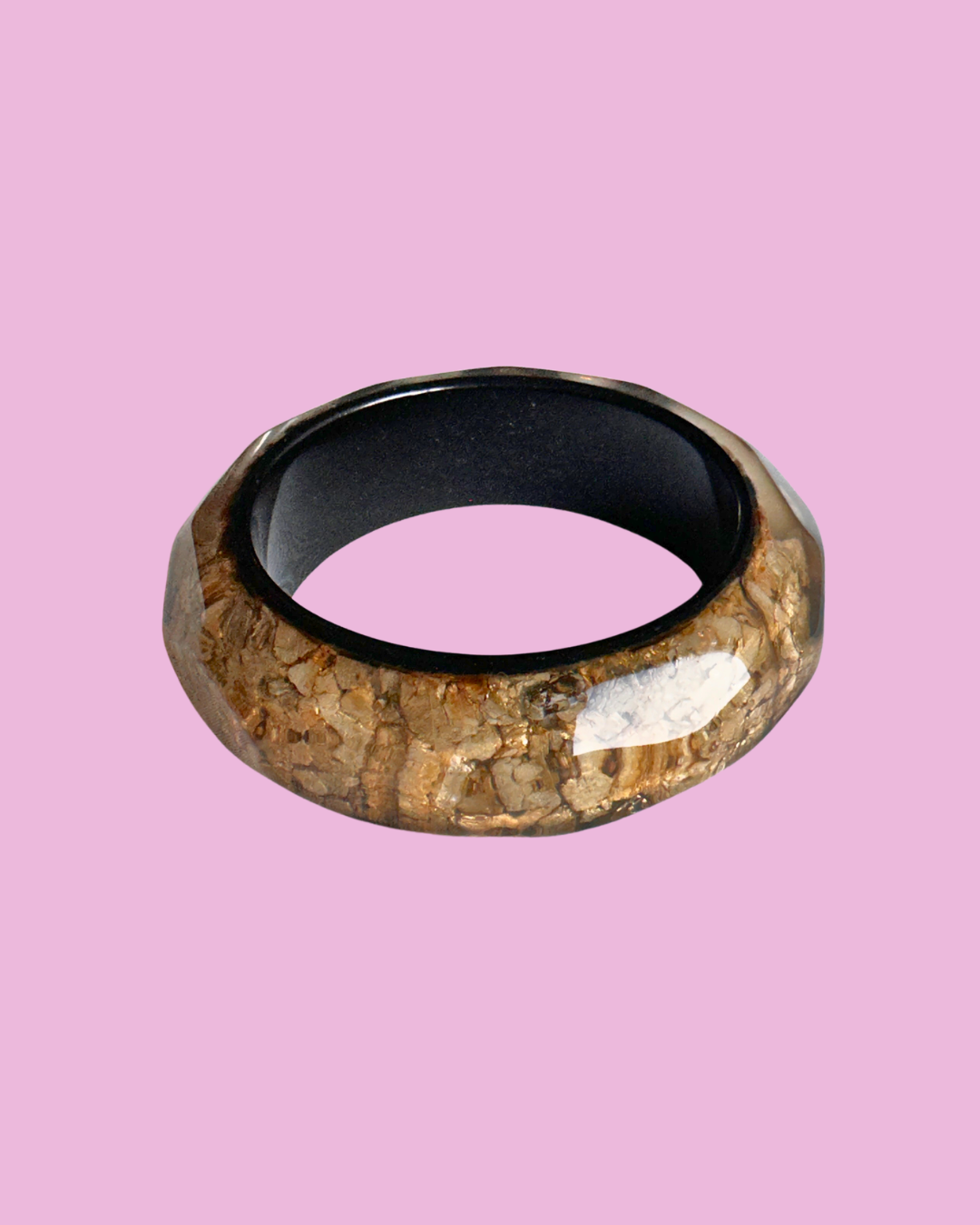 Cork Resin Cuff Bangle — photo 1