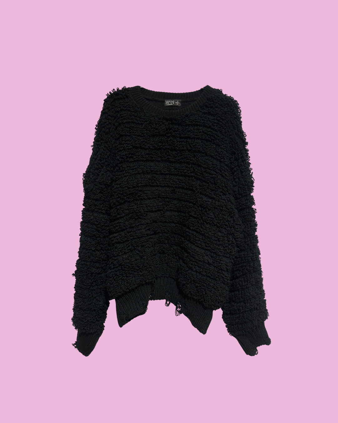 Black Texture Sweater — photo 1
