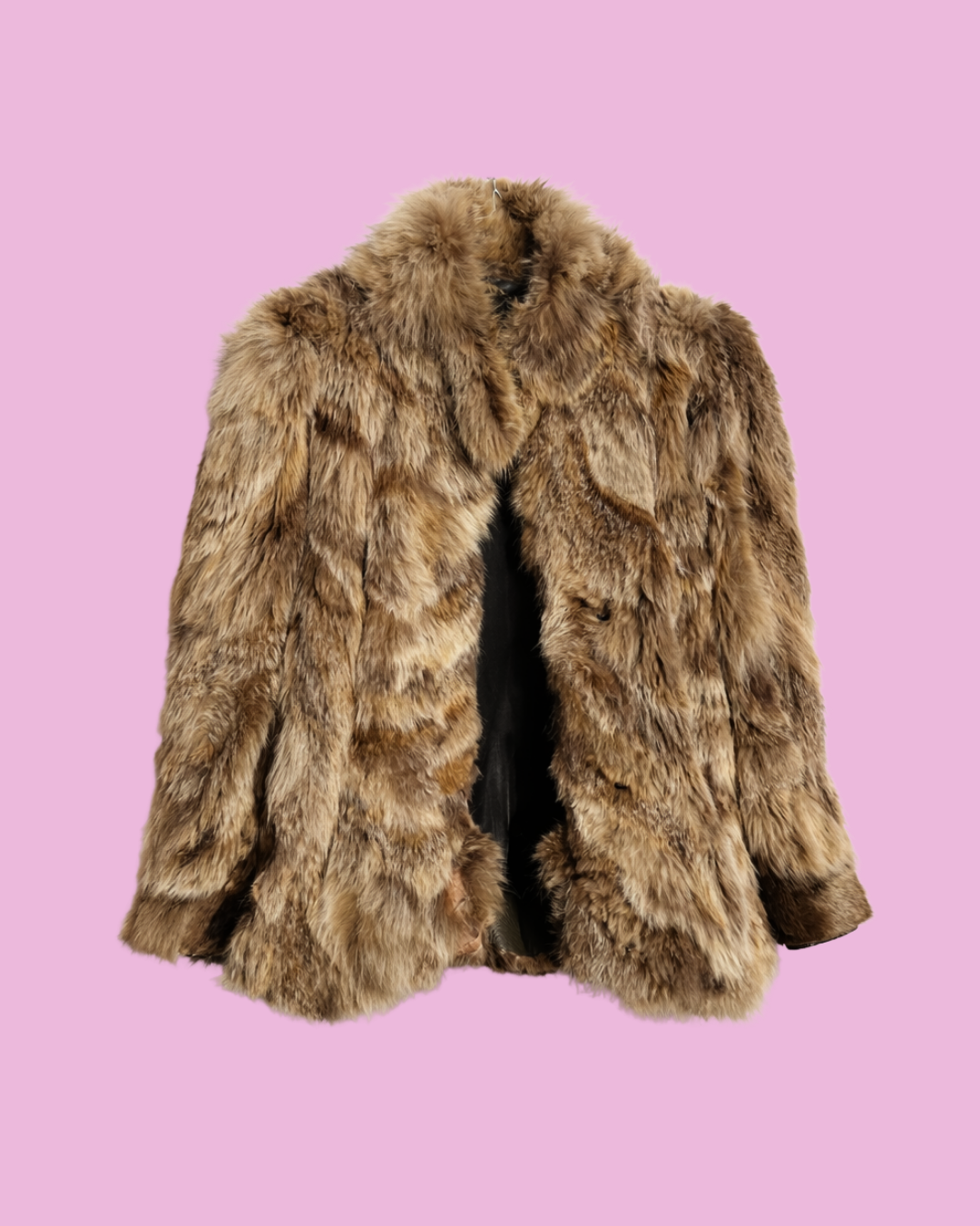 Real Fur Coat with Olive Leather Lining (Paris) — photo 1
