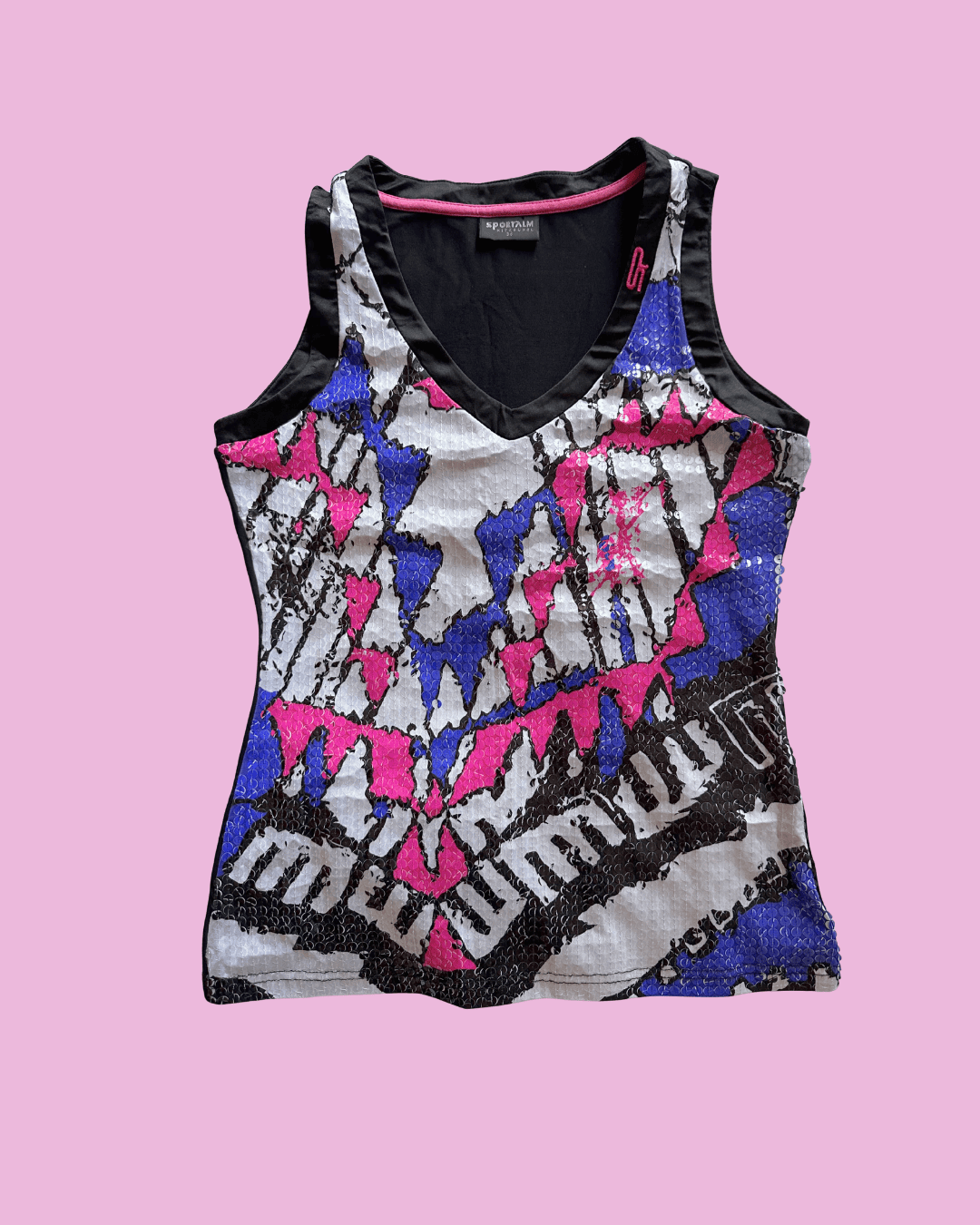 Sportalm Sequin Graffiti Tank — photo 1