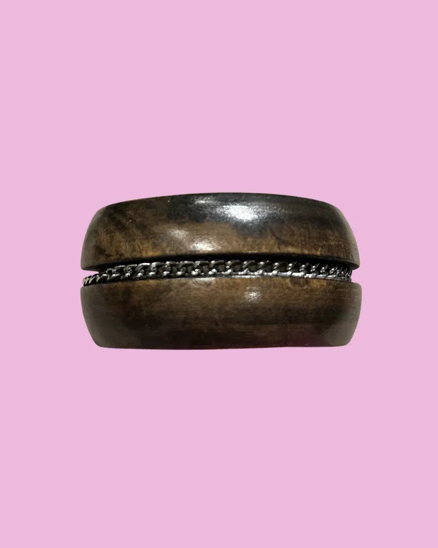 Wood Chain Bangle — photo 1
