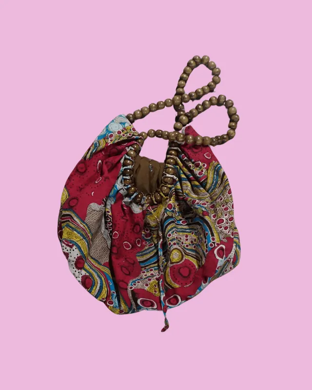 Wooden Bead Slouch Bag — photo 1