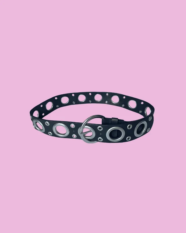 Zebra Chunky Eyelet Belt — photo 1